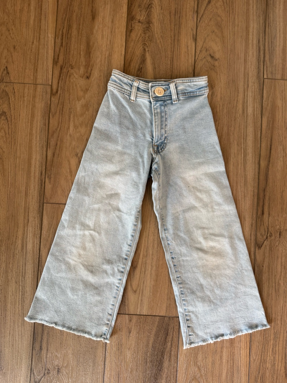 Zara Marine Light Blue wide leg jeans 6y